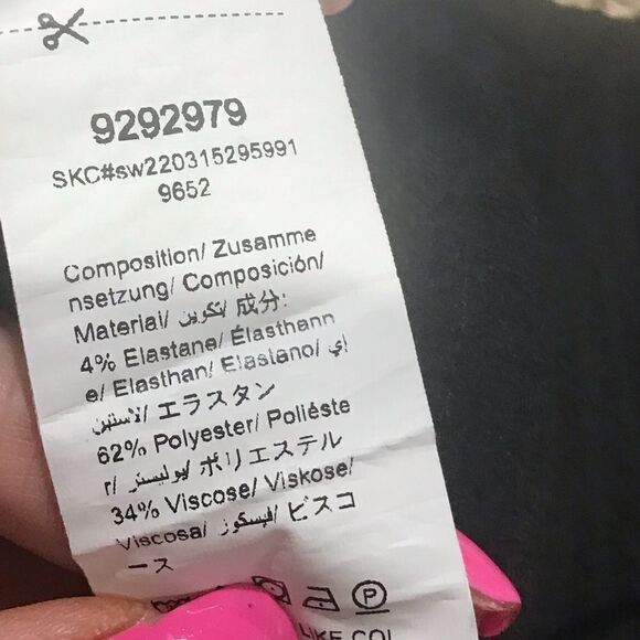 Shein size medium black crop top shorts sleeves - Picture 6 of 8